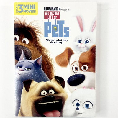 The Secret Life of Pets- DVD By Louis C.K.-Also Includes 3 mini movies-VERY GOOD