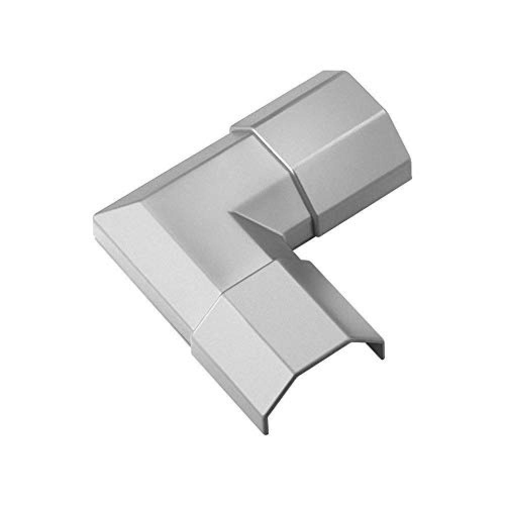 (TG. 1 pezzo) Goobay 90780 WireDuct Corner Connector 33, Argento - NUOVO