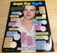 1997 LEO DiCAPRIO /  CABOODLES Liquid Metallics  - Vintage 2-sided Clipping