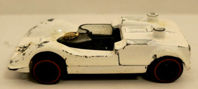 Vintage 1968 Hot Wheels Redline White Chaparral 2G No Wing/Spoiler See Pics/Desc