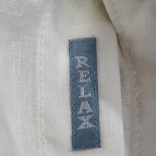 Tommy Bahama Relax Shirt Men Big 4XB White 100% Linen Long Sleeve Button Up - 第 5/14 張圖片