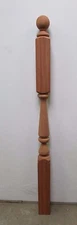 LSP 56" X 3-1/2" SOLID MAHOGANY STARTING NEWEL STAIR RAIL POST BALUSTER **NNB**