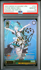 PSA 10 Weiss Schwarz Miku Hatsune Signature PJS/S91-T21 SSP 2022 Foil Japanese