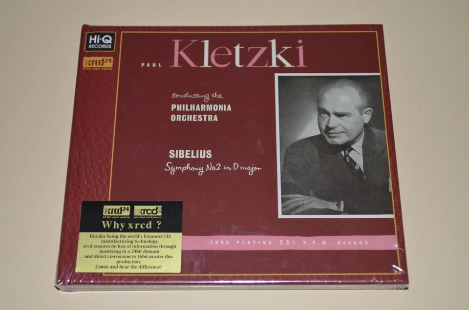 Jean Sibelius - Symphony No.2 / Paul Kletzki / Hi-Q XRCD / Digibook New Sealed
