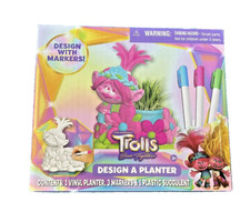 Trolls Design a Planter DreamWorks Band Together Tara Toys NIB