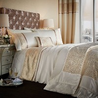Catherine Lansfield Luxor Jacquard Bedspread, Gold Catherine Lansfield Luxor Jacquard Bedspread, Gold