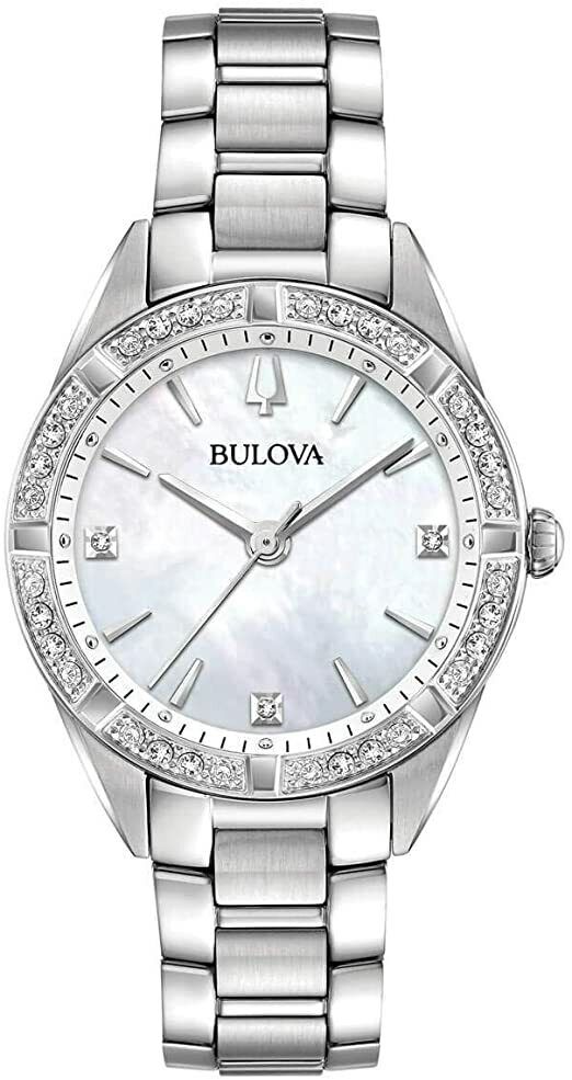 Bulova Women's Sutton Quartz Silver Watch 32MM 96R228 Bulova Women's Sutton Quartz Silver Watch 32MM 96R228