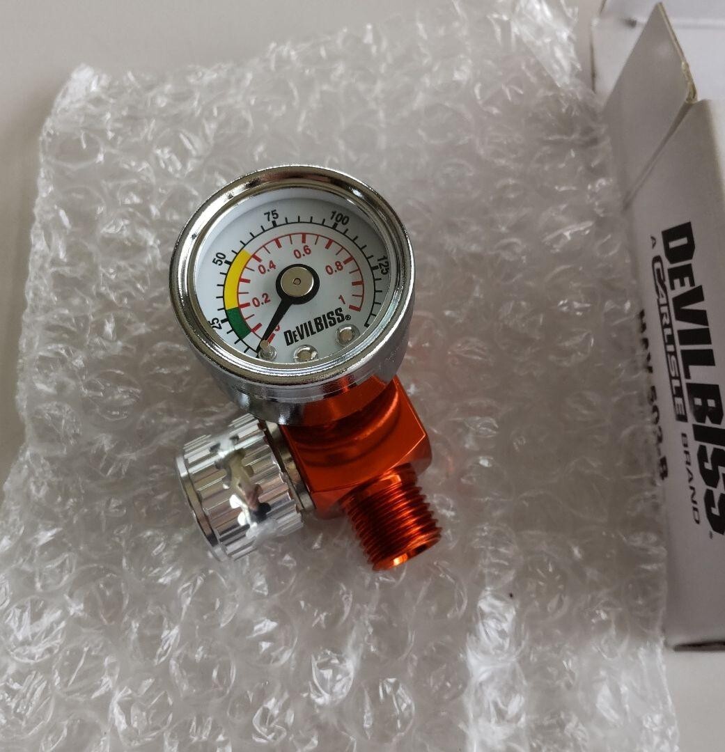 DEVILBISS HAV503B air adjustment valve gauge spray gun Psi and MPa JP