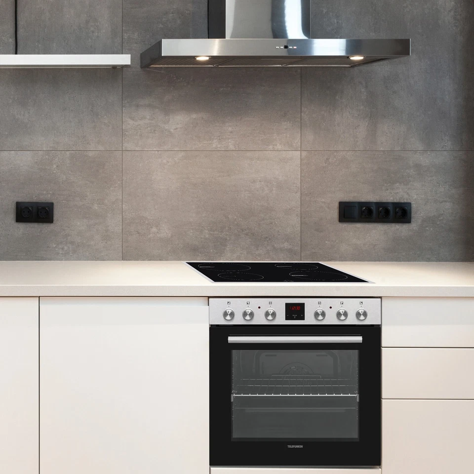 Telefunken Einbauherd Set Backofen mit Induktionskochfeld Herdset Induktion NEU - Bild 2 von 4