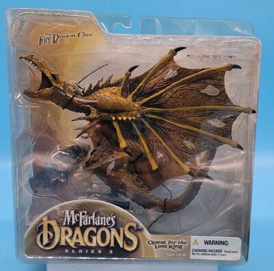 McFarlane Toys Dragons Series 3 2006 Fire Dragon Clan Quest for  Lost King Nib