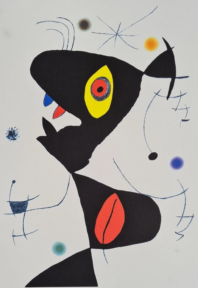 JOAN MIRO * Plate VI from...* 50 x 40 cm * signed lithograph * limited # 33/200 - Bild 2 von 4