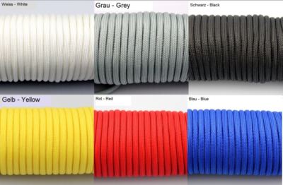 2,80   / m Parachute Cord Fallschirmseil PP Schnur 3 mm für Survival Armband *