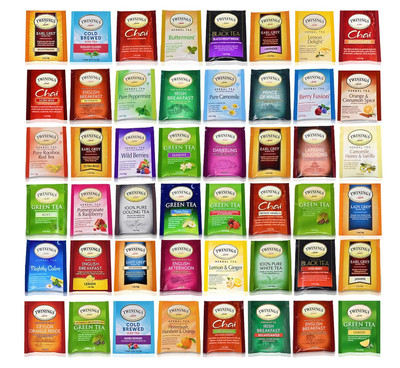 Twinings Tea Sampler, 48 Count, English Breakfast, Green, Chai & More
