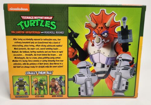 NECA Teenage Mutant Ninja Turtles TMNT Triceraton Infantería y Roadkill Rodney - Imagen 2 de 4