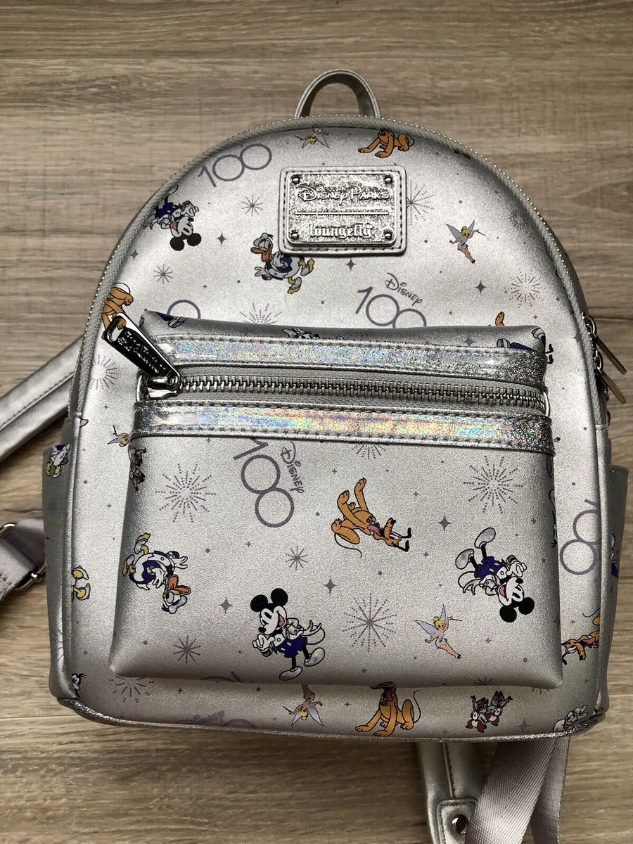 Disney Loungefly Silver Backpack Amazon.com | Loungefly Disney Minnie Mouse Silver Sequin  main image 2