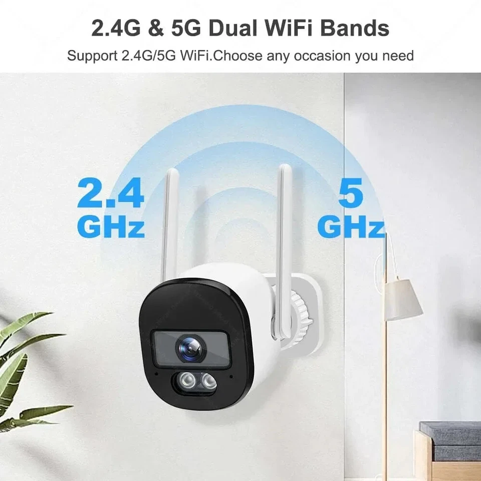 Tuya 5MP Bullet Camera Outdoor 2.4G/5G Wifi Security Camera Color Night Vision - Image 2 of 4