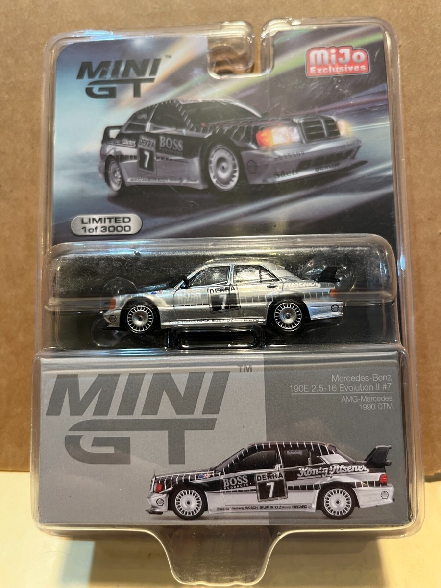 1/64 MINI GT MERCEDES 190E 2.5-16 EVOLUTION II #7 AMG 1990