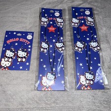 Hello Kitty Sanrio Light Up Necklaces  Earrings Bundle 4th Of July