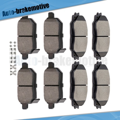 8X FRONT AND REAR LOW DUST BRAKE CERAMIC PADS FOR SCION XB 2008 2009 -2015 - Picture 2 of 12