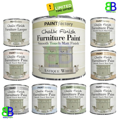 3x 9 Colors Chalk Finish Furniture Paint Wax Lacquer Smooth Touch Matt