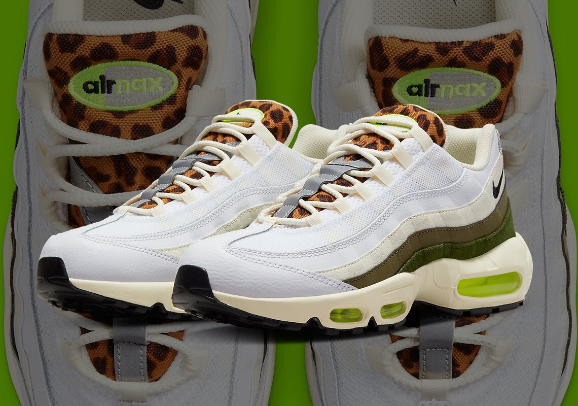 Nike Air Max 95 Retro Sneakers Leopard Tongue Trainers White Classic Men  Shoes | eBay