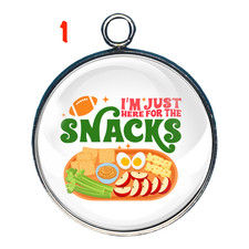 Football Fun Charms   Tailgate Snacks, Game Day, Puppy Bowl   Choose Style