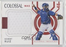 2021 Panini National Treasures Colossal Materials 10/99 Keibert Ruiz #CM-KR 6f7