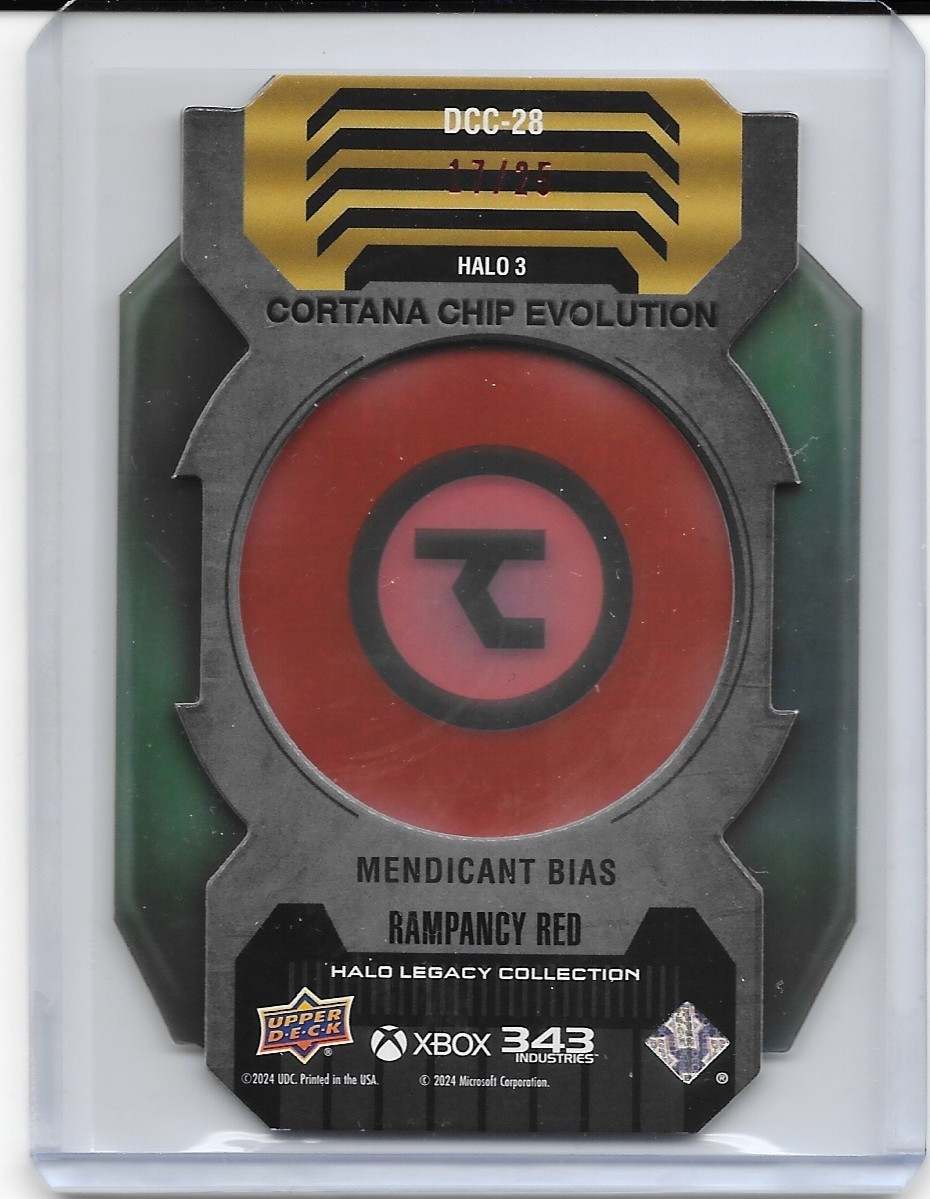 2024 Upper Deck Halo Legacy Cortana Chip Mendicant Bias DCC-28