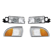 For Chevy Caprice 91-96 4-piece Kit Driver And Passenger Side Headlights For Chevy Caprice 91-96 4-piece Kit Driver And Passenger Side Headlights