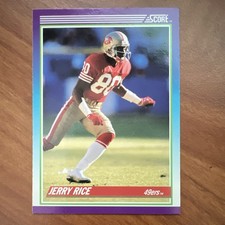Score 1990 Jerry Rice #200 Base Set San Francisco 49ers Football Card