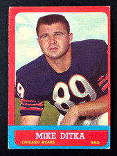 Vintage 1963 Topps Mike Ditka #62 2nd Yr. Chicago Bears HOF EX