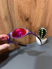 Oakley Purple Jacket Flames Sunglasses Gorpcore Outdoor y2k rare vintage