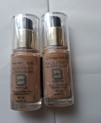 Max Factor Facefinity 3in1 Foundation 2 Stück LSF 20 Karamell 85