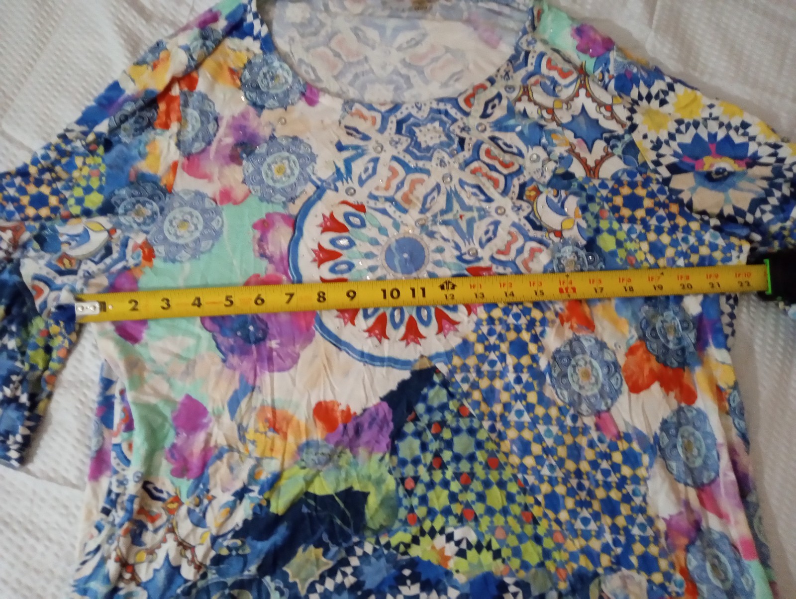 THOMAS & OLIVIA MULTICOLOR Patchwork Boho Print F… - image 3