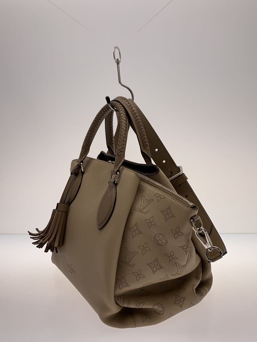 LOUIS VUITTON Handbag Hume Amahina Leather BEG Used image 2