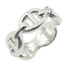 Bague HERMES Chaîne d'Ancre Enchainee PM Argent 925 Femme Occasion Taille US ...