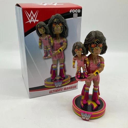 Ultimate Warrior WWE Bobble Dubblz Bobblehead FOCO Wrestling