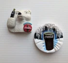 Lot Of 2 Vintage Coca Cola Refrigerator Fridge Magnets 1980s-90s Polar Bear