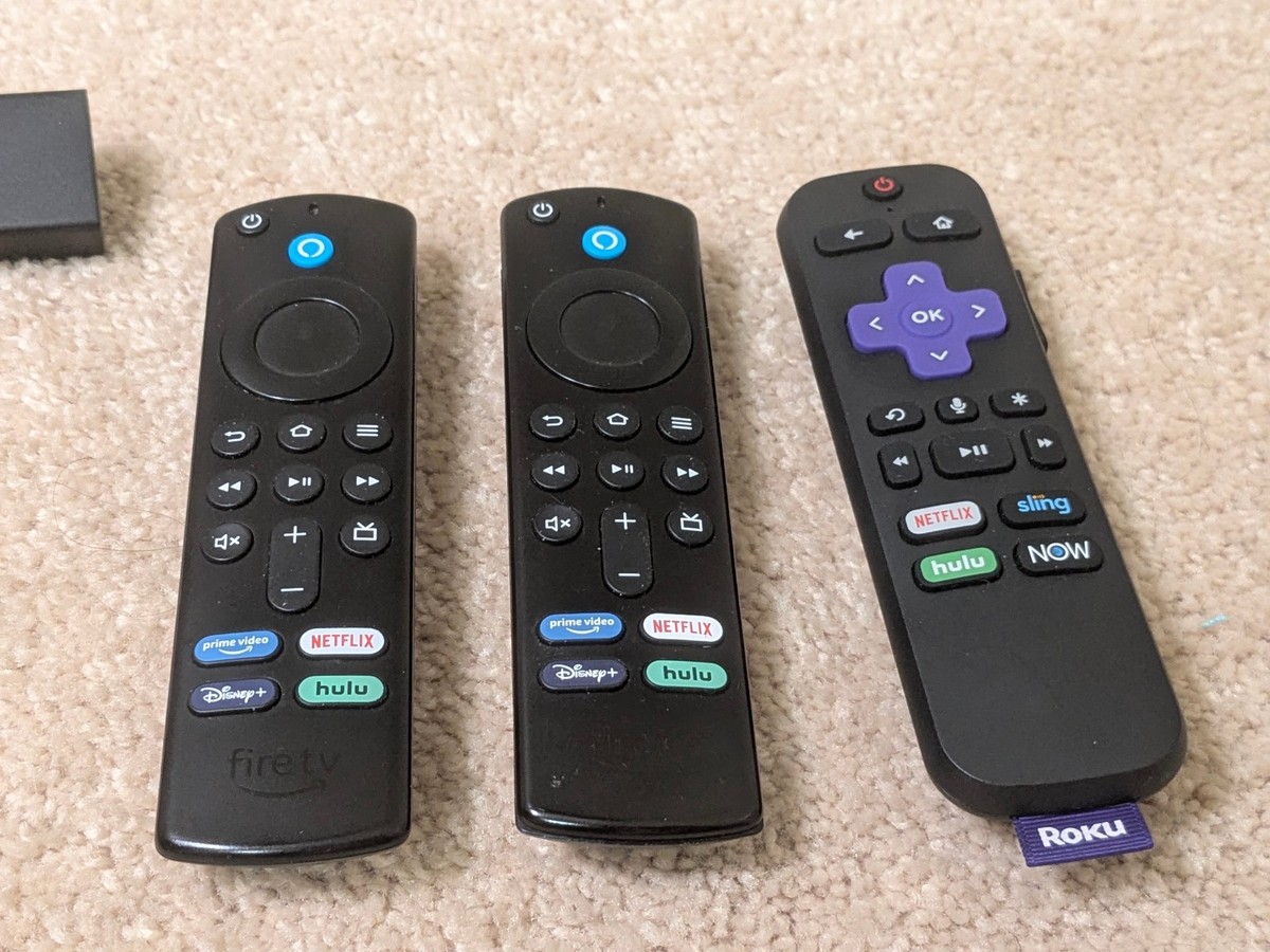2x Amazon Fire TV Stick E9L29Y Media Streamer + Roku 3800x + 3