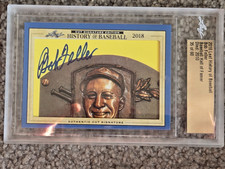 Bob Feller 2018 Leaf History of Baseball Authentic Cut Signatures - Indians