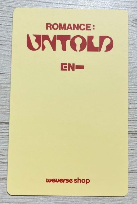 jungwon seed CD レア 希少 ENHYPEN JUNGWON ROMANCE : UNTOLD showcase live photocard | eBay