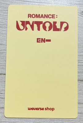 ENHYPEN JUNGWON ROMANCE : UNTOLD showcase live photocard | eBay