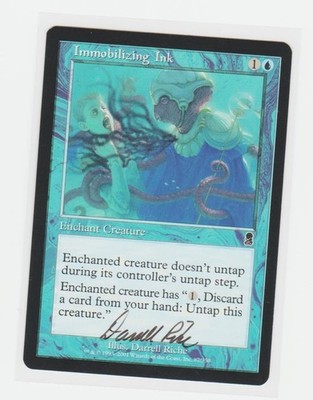 Magic the Gathering ~ Immobilizing Ink ~ M/NM ~ Odyssey ~ Signed by Artist #1