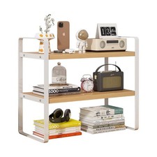 Desktop Shelf Bookcase Tabletop Storage Rack Organizer Bookshelf Display Unit UK