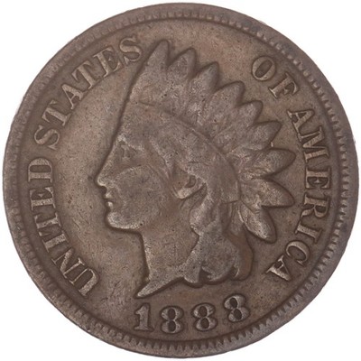 1888 (P) Indian Head Cent Very Good Penny VG