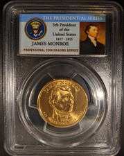 2008-p PCGS ms68 James Monroe Pos A Presidential Dollar Super Low Pop 9/0 FDI