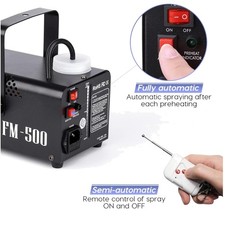Mini 500W Fog Machine with Wireless Remote