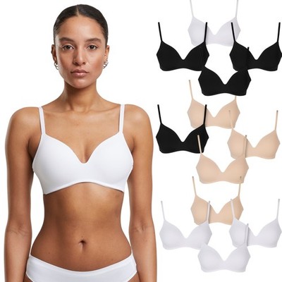 Urban Classics Ladies Basic padded Bra 2-Pack Damen Basic BH gepolsterte Cups 