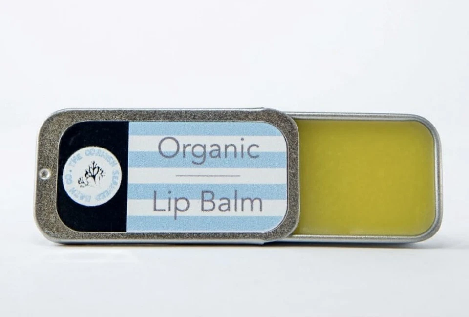 The Cornish Seaweed Bath Co./Organic Lip Balm-Natural Moisturiser-Tin Case-10ml.