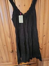 Ladies Beach Scoop Neck Dress Womens Summer Loose Short